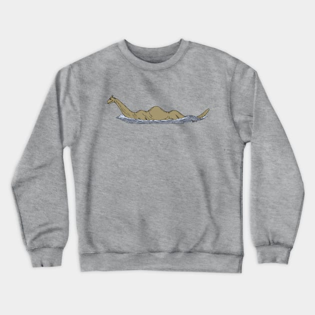 Nessie the Loch Ness Monster Crewneck Sweatshirt by AzureLionProductions